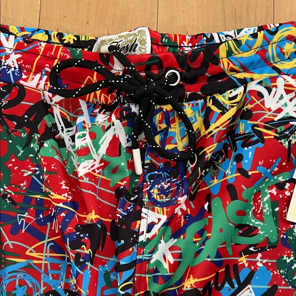 Vibrant Graphic Men's Athletic Shorts - Picture 3 of 7